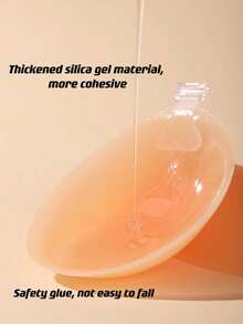1 Set Silicone Sticky Bra + Nipple Covers, Invisible Straps Lift Up Design, Self-Adhesive Strapless Style, Suitable For Wedding Dress, Formal Gown, Off-Shoulder, Backless, Spaghetti Strap, Bodycon Dress, Sheer Top, Spaghetti Strap, Bridal Shower, Travel - 1 Bra + 2 Nipple Covers - View 3