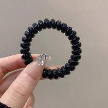 High Elastic Spiral Hair Ties, Thick Telephone Cord Hair Bands, Hair Accessories For Ponytail, Convenient For Office, Travel, Bathroom, Suitable For Women, Girls - Multicolor - View 13