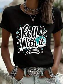 Women T-Shirts - Black - View 3