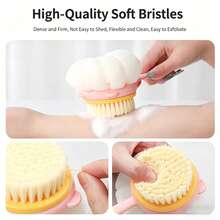 1 cọ tắm tẩy tế bào chết màu hồng, cán dài, cọ chà lưng khi tắm, cọ tắm 2 trong 1, bông tắm dạng lưới, thiết kế hai mặt, thích hợp để tẩy tế bào chết và massage da, chà lưng, sử dụng được cả khi ướt và khô, dùng được cho cả nam và nữ. - Cọ cán dài - Xem 9
