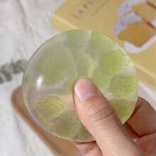 1-Piece Green Grape Handmade Squishy Ball – Stress Relief Toy, Clarity &, Sensory Squeeze Fidget, Prize & Birthday Goody Bag Filler, Fun Toy Ball To Share With Friends - Lime Green - View 4