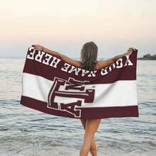 Texas AM Aggies Beach Towel Living R1oom Beach Towel Fan GifT1S,Sui1tab  .1PC Beach Towel AbS1orbent For Pool BeachStY1LiS1H And Versatile, Wi1th Er AbS1orbent PR1operties, Sui1table For Various OcC1Asions Such As BatH1R1oom, Swimming, Gym, Yoga, Etc. Made Of S1oft And Comfortable MicR1ofiber, I1t'S1 Lightweight And Portable, WindpR1oof, SunpR1oof, And SandpR1oof, Perfect For Summer Travel, VaC1Ations, And BatH1R1oom D1Cor. Available Wi1th Or Wi1thout A Storage Bag. We RE1comM1end Choosing The Regular Size Or Extralarge Size. - khăn tắm biển - Xem 1