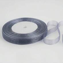 1.2cm Snow Gauze Ribbon For Bouquet Binding, Baking Cake Gift Wrapping, Hair Braiding, Hair Tie, DIY Accessories - 1.2 cm Snowflake Ribbon - View 48