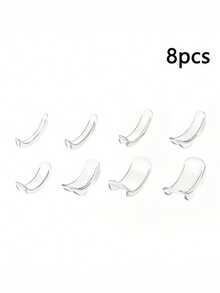 8pcs Adjustable Ring Sizer/Adjuster - Invisible Ring Size Adjuster Suitable For Weddings/Events - Temporary And Permanent Use Fits All Types Of Rings - Multicolor - View 8