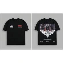 DARC& Co-Branded  Brand Printed Short-Sleeve High Street Loose Round-Neck Summer New T-Shirt - T250604黑色 - 查看 7