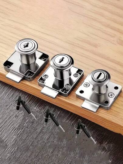 1 cái khóa chốt ngăn kéo tủ bằng gỗ nguyên khối – Khóa cửa tủ, phụ kiện nội thất dùng cho bàn làm việc, tủ quần áo, đầu giường, giá sách, sử dụng hàng ngày, văn phòng, nhà ở, v.v.