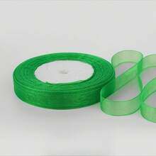 1.2cm Snow Gauze Ribbon For Bouquet Binding, Baking Cake Gift Wrapping, Hair Braiding, Hair Tie, DIY Accessories - 1.2 cm Snowflake Ribbon - View 36