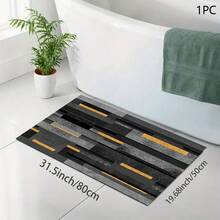1 pieza Estera absorbente con estampado de grano de madera vintage/Estera de secado para cafetera, vajilla - Estera protectora absorbente de poliéster con almohadilla antideslizante de goma, para decoración de la encimera de la cocina, bar en casa y mesa de comedor - Multicolor - Ver 13