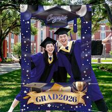 1 Set 2026 Graduation Party Photo Frame Backdrop Wall Decoration - Multicolor - View 14