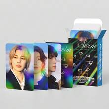 124张/盒 K-Pop 照片卡和贴纸（60张 LOMO 卡 + 64张贴纸），明星卡片收藏，装饰品，送朋友的礼物，生日礼物，节日礼物，收藏品 - 彩色 - 查看 4