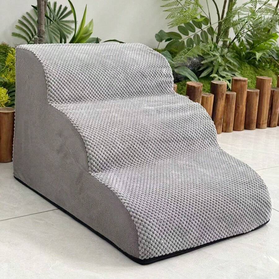 Multi-Step Pet Stairs, Sloped Stairs, High Density Pet Climbing Stairs, Customized Shape - Beige - View 1