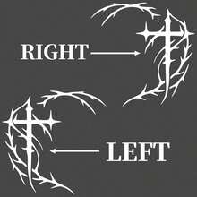 Stiker Cermin Salib Sigilisme Siber, Stiker Cermin Mobil Sigil Gotik, Estetika Gelap - stiker - View 9