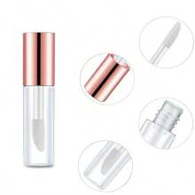 Ống son bóng mini trong suốt 1.2ml, có thể tái sử dụng, đựng son bóng rỗng, chai son môi mini trong suốt dành cho nữ, tự trang điểm (Màu đen) - Nhiều màu - Xem 2