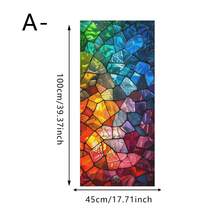 1 pieza Lirio, Rosa y Libélula Película de Vidrio Colorida, Adhesivo Decorativo de Ventana con Protección de Privacidad de Adherencia Estática, Adecuado para Baño, Sala de Estar, Dormitorio, Oficina - película esmerilada - Ver 15