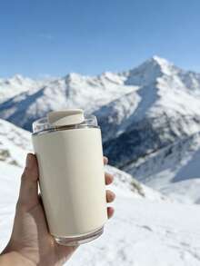 250ml Mini Stainless Steel Coffee Cup, Double-Wall Insulated Portable Water Bottle, Flip Lid Leak-Proof Design, Heat-Retaining, Suitable For Car, Office, Commute, Outdoor And Daily Drinking Small Insulated Cup - Multicolor - View 5