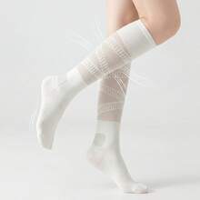 1 đôi tất nén bắp chân nhẹ, thoáng khí, thích hợp cho chạy bộ/tập thể dục/yoga/cầu lông, phù hợp cho mùa xuân và mùa hè. - Nhiều màu - Xem 7