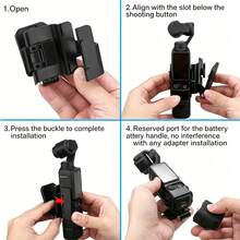Khung mở rộng từ tính cho Osmo Pocket 4/Pocket 3, giá đỡ bảo vệ 6 nam châm, xoay 180°, giá đỡ để bàn. - Xem 2