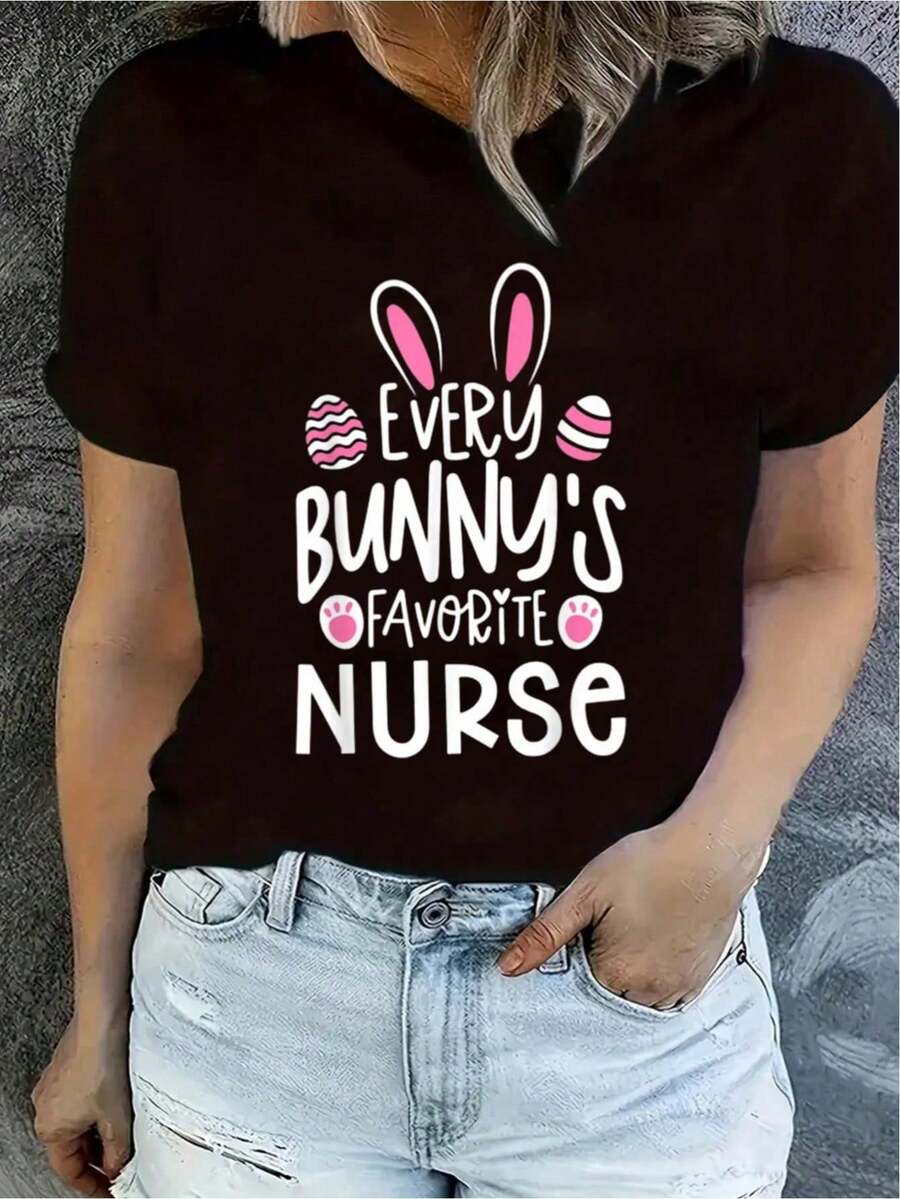 deyin Women T-Shirts - Black - View 1