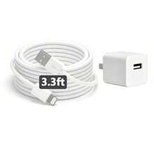 20W USB-C 快速充电适配器，配备 100 厘米 USB 转 Lightning 快速充电及数据传输线，兼容 14/13/12/11/Pro Max Plus 系列 - 白色 - 美規A型插(110-127V) - 查看 13
