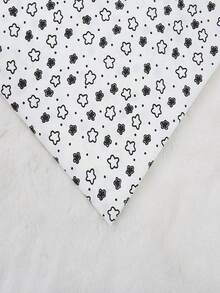 1 pieza de tela de poliéster con estampado de estrella de cinco puntas de dibujos animados, material textil para manualidades de tocados y accesorios de ropa - multicolor - Ver 45