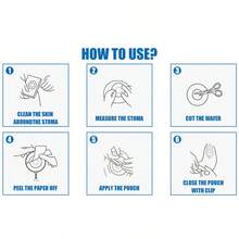 15PCS Colostomy Bags, Two Piece Drainable Pouches With Closure, Max Cut 70mm Ostomy Supplies For Ileostomy Stoma Care, 10pcs Bags+ 5pcs Skin Barriers - 10+5 - View 6