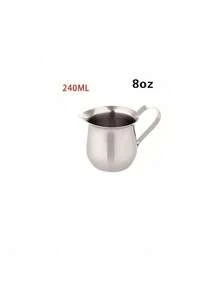 1/2 chiếc bình tạo bọt sữa bằng thép không gỉ, cốc tạo bọt sữa cà phê, cốc pha latte art, cốc sữa lắc có đầu nhọn, thích hợp cho espresso và cà phê thường, đồ dùng học tập - Nhiều màu - Xem 8