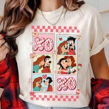 Max Roxanne XO Retro Comfort Color T-Shirt, Valentine Gift, Trending Unisex Tee, Disneyland Vacation Trip Family Gift 2024 Cosplay - 黑色 - 查看 7