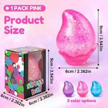 2Pack New Drop  Shaped Squeeze And Release Toys, Slow Rebound Release Toys, Casual Holiday Gifts, High Aesthetic Dopamine Colors- Soft And Slow Back,Sticky Stress Relief Toy,Cute Stuff,Travel Portable Fidget Squeeze Toys,Squishy,Perfect For All Ages Austism,Ideal Holiday Gifts,Fun Cute Gift,Birthday Gifts,Easter Gifts,Halloween Gifts,Christmas Gifts,Christmas Stocking Fillers,Party Bag Fillers - 2Pack Drop - 查看 2