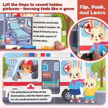 Children's Flip Book, Transportation Vehicles And Various Moving Objects, Transportation Vehicles Cardboard Book, Interactive Early Education Book - Lift the Flap Book for Kids - View 5