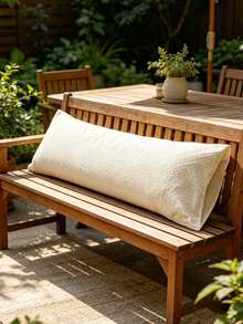 1pc 100% Polyester, Bohemian Style, Textured Wrinkled, Embossed Pattern, Long Pillowcase (Filling Not Included), Suitable For Bedroom, Living Room Decoration, Bedroom Decor - Yellow - View 7