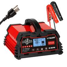 LVYUAN 40A 12V/24V Battery Charger, LiFePO4 Lead-Acid Portable Car Charger With LCD Display, Suitable For Cars, Trucks, Motorcycles And Marine Batteries. - 美規B型插(110-127V) - 查看 2