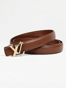 Women's Elegant Versatile Thin Waist Belt, Minimalist Solid Color Design With Alloy Buckle, Slimming Waist-Cinching, Matches Skirts And Pants For Multiple Occasions, Cross-Border Hot-Selling Fashion Belt - Multicolor - View 10