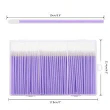240pcs Disposable Lip Brushes, Soft Fiber Makeup Tools For Lipstick, Lip Gloss - Multicolor - View 5