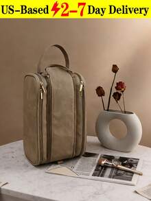 Camel Waterproof PU Leather Multifunctional Makeup Bag Double-Layer Large Capacity Portable Travel Cosmetic Bag Toiletries Storage Bag With Handle For Woman Dividers PU Makeup Bag Brush Storage Bag Men Business Wash Bag School Supplies Travel Essentials Make Up Bag Holiday Essentials Makeup Bags Makeup Pouch Makeup Organizer Holiday Winter 2024 Make Up Organizer Makeup Storage Back To School Supplies,Summer, Beach Bag, Beach, Purse, Purses, Purses And Bags Women, Cruise Essentials, Mothers Day Gifts Women, Gold Purse, Travel Essentials, Beach Accessories For Women, Vacation Essentials, Llaveros Para Mujer, Bag, Mochilas, Tote, Wallet, Mothers Day Gift, Teacher Appreciation Gifts, Octobuddy [US-Based Shipping] - Lạc đà - Xem 12