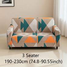 1pc Multi-Color Plaid Print Universal Sofa Cover, Nordic Style Stretch Full Wrap Sofa Slipcover, Thick Polyester Fabric, Suitable For Hotel, Office, Home Sofa Protection Against Dirt And Scratches, Available For All Seasons - Multicolor - View 14
