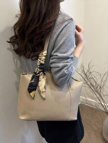 New Arrival Luxury Graphic Pattern Versatile Women Shoulder Tote Bag - Khaki - View 5