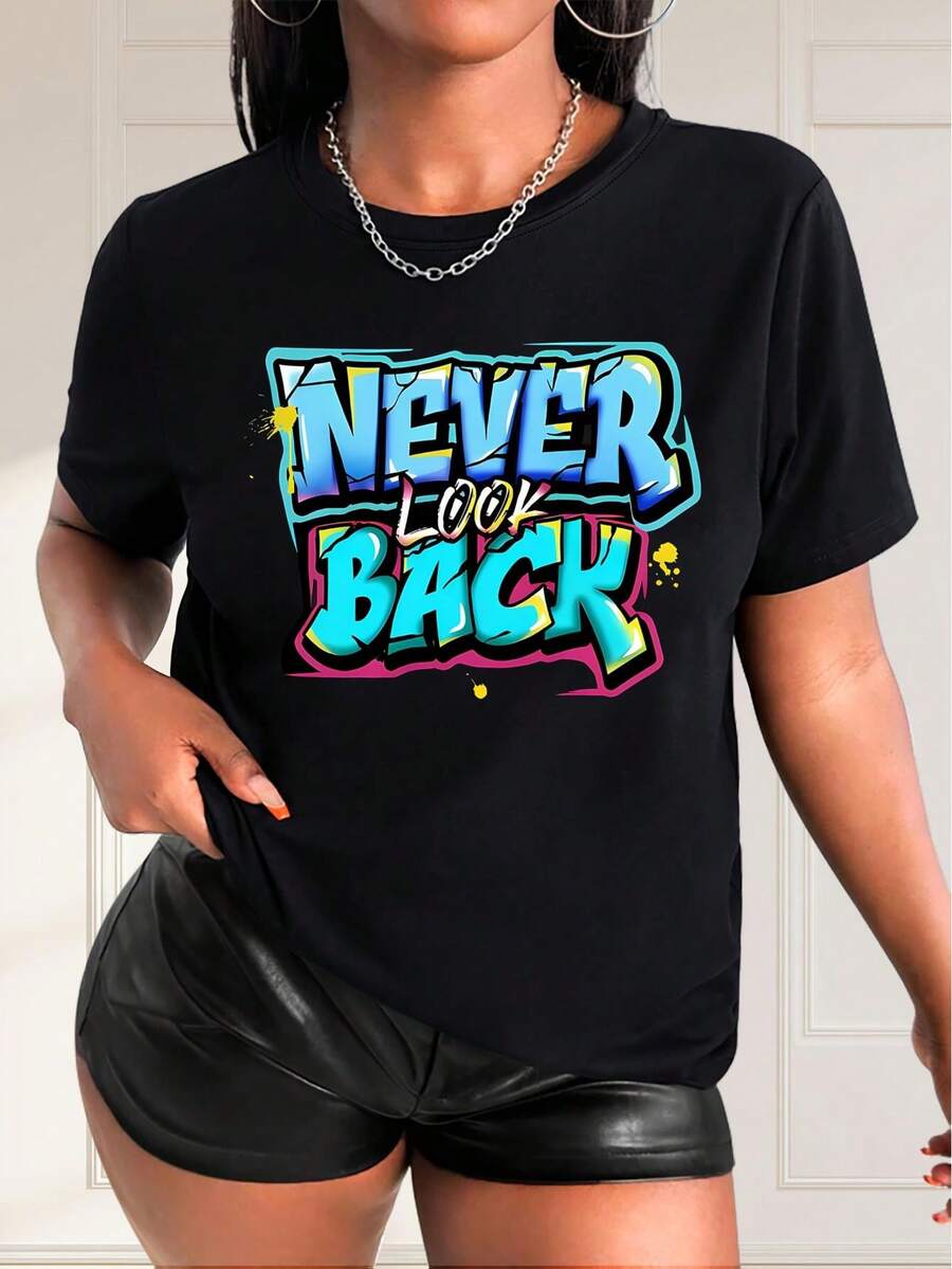 deyin Women T-Shirts - Black - View 1