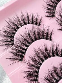 10 Pairs Natural Look Full Strip False Eyelashes Fluffy Wispy Soft False Lashes Reusable Makeup Extension Fake Lashes Clear Band Fake Lashes For Beginners-Friendly Strip Lashes,Lashes,Eyelashes,Fake Lashes - Black - View 5