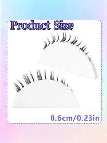 10 Pairs Cartoon Style Lower Lashes, 6mm, Anime Inspired Lower Eyelashes, Large Capacity, Korean Idol Inspired - View 8