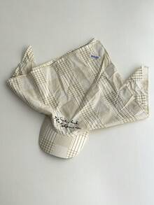 1pc Soft Top Sweet Plaid Patchwork Bandana Baseball Cap Spring Summer Energetic Girl Contrast Color Plaid Patchwork Headscarf Hat Embroidered Brim Head Wrap Hat Outdoor Beach Travel Sun Protection Sun Hat Sweet Cute Plaid Head Wrap Headscarf Hat Women Winter Warm Versatile Curved Brim Hat Unisex Adjustable Beach Sun Protection Bandana Hat - Multicolor - View 9