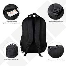 Mochila ligera para exteriores - Negro - Ver 5