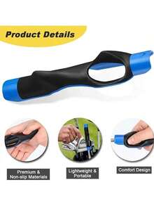 Entrenador de agarre de golf, adecuado para entrenamiento de agarre de club de golf diestro, diseño ergonómico para corregir la postura del agarre de golf y mejorar la precisión del swing - Multicolor - Ver 5