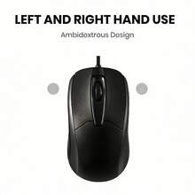 Wired Computer Mouse, USB Optical Mouse For Gaming, Office, Home & Business – Black Ergonomic Design Compatible With Laptop, PC, Desktop, Notebook - Xem 8