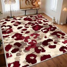 Burgundy Leopard Print Carpet, Suitable For Living Room Decor, Home Decoration, Room Embellishment, And Festive Occasions Like Halloween And ChristmasHome & Living/Home Decor/Decorative Textile/Door Mat/Rugs & Carpets/Door Mats/Bathroom & Laundry Mats/Kitchen Mats & Rugs/Door Mats/Welcome Door Mat - 多色 - 查看 7