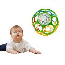 Soft Baby Rattle Grab Ball With Bell, Early Education Sensory Toy (Random Color) - Multicolor - View 11