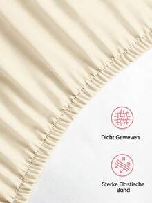 Ga trải giường trơn HONEYMOON 1 chiếc, chất liệu 100% polyester, nhẹ như mây, phù hợp với nệm có độ sâu 9-12 inch, mềm mại và thoáng khí, không co rút - Kích thước T F Q K cho gia đình và ký túc xá, đạt chứng nhận Oeko-Tex, món quà tuyệt vời cho mẹ, màu be. - Màu be - Xem 6