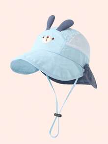 1pc Animal Bucket Hat, Dinosaur, Rabbit, Bear Design, Baby Sun Protection Hat, Children Breathable Mesh Sunhat, Suitable For Spring, Summer, Autumn - Multicolor - View 7