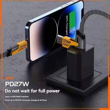 四合一多功能快充线 | USB Type-C PD 超快充 | 兼容苹果 17/16/15/14 及所有型号 | 必备数码配件 - 黑色 - 查看 3