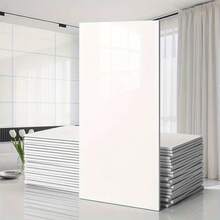 20/40pcs Glam Style Marble Pattern Wall Stickers, Oversized White Self-Adhesive Vinyl Decals, Detachable High Gloss Finish For Home Decor, Kitchen, Bathroom, Office, Living Room - Easy To Install, Removable Decorative Wallpaper, Wallpaper Decals - B03 - 查看 1