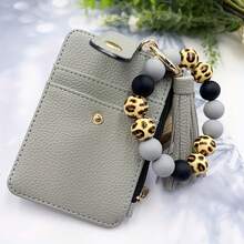A Card Holder, ID Holder, Wallet, Keychain - A Gift For Mom Or Friends - 997-卡其色 - 查看 6